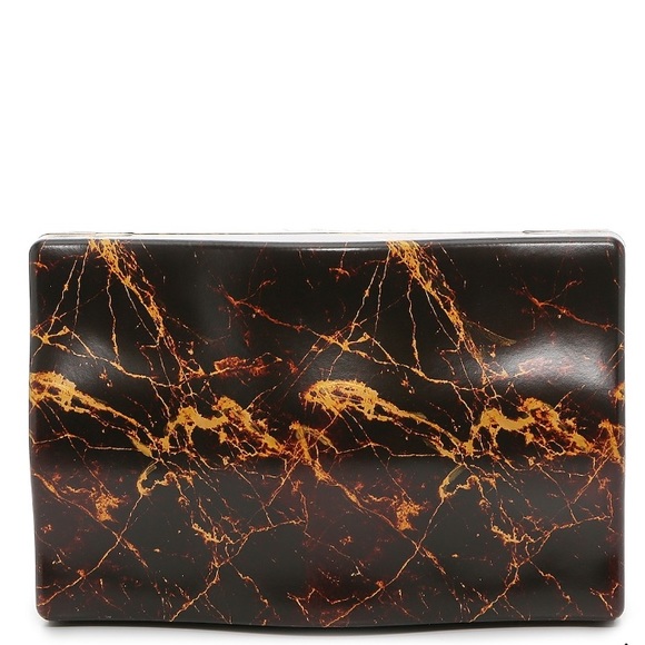 Bottega Veneta Handbags - Bottega Veneta Spazzolato Leather Marble Clutch Bag